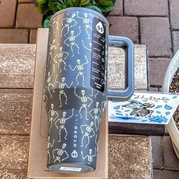 LIMITED EDITION HydroJug 40oz Traveler, 💀DEAD SERIOUS 💀 - Picture 8 of 12